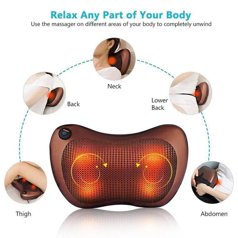 Cervical massage pillow neck shoulder head car home massage chair pillow electric massager